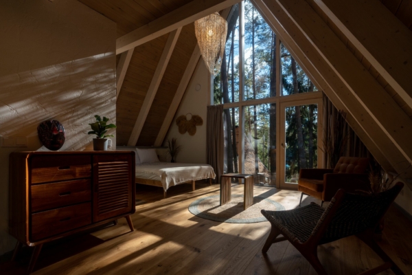 Acompte Chambre supérieure double partagée • Salle de bain privée - Retraite Lituanie